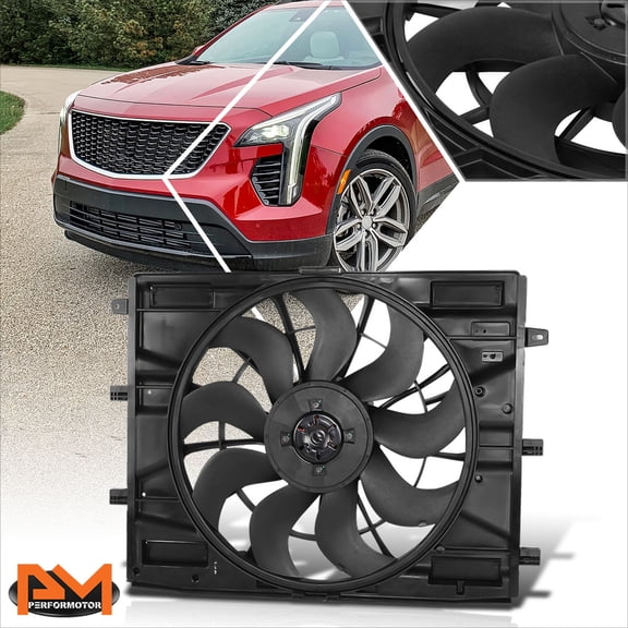 PM PERFORMOTOR for 2019 Cadillac XT4 w/Standard Duty Cooling OE Style Radiator Fan Assembly