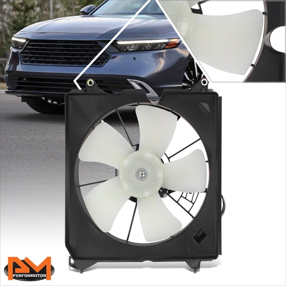 PM PERFORMOTOR for 23-25 Honda Accord 1.5L Turbo Factory Style Radiator Cooling Fan Assembly