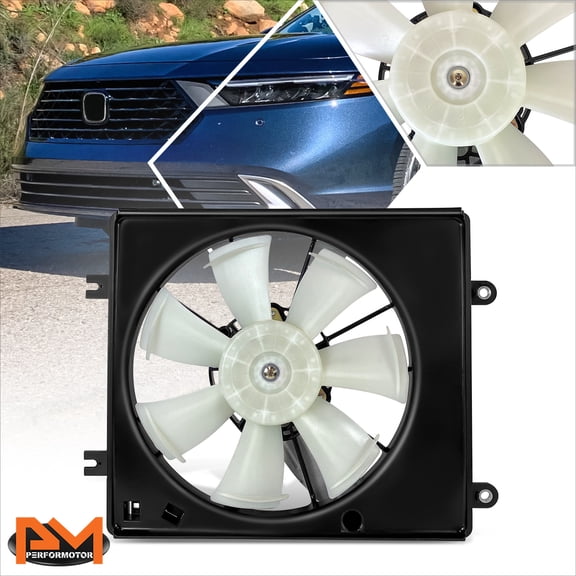 PM PERFORMOTOR for 23-25 Honda Accord 1.5L Turbo Lightweight Condenser Cooling Fan Assembly