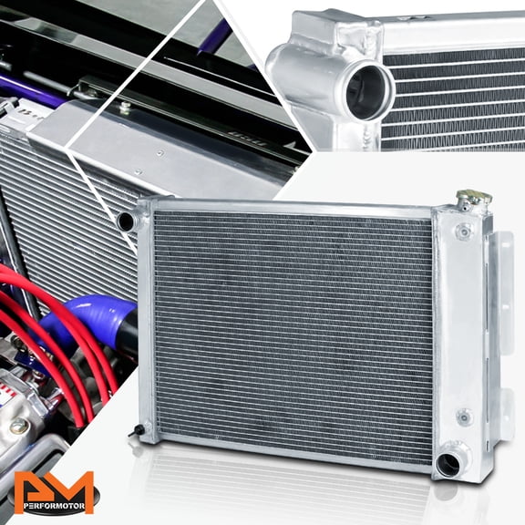 PM PERFORMOTOR for 67-69 Chevy Camaro/Pontiac Firebird MT 3-Row Full Aluminum Racing Radiator