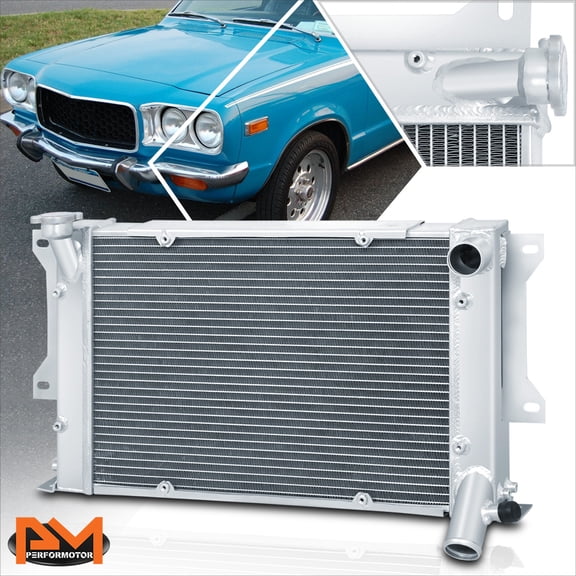 PM PERFORMOTOR for 72-77 Mazda Rx3 Rx-3 Savanna S102A Full Aluminum 3-Row/Core Racing Radiator