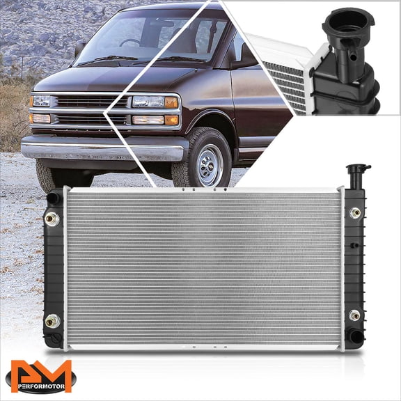PM PERFORMOTOR for 96-02 Chevy Express/GMC Savana OE Style Aluminum Cooling Radiator DPI-2042