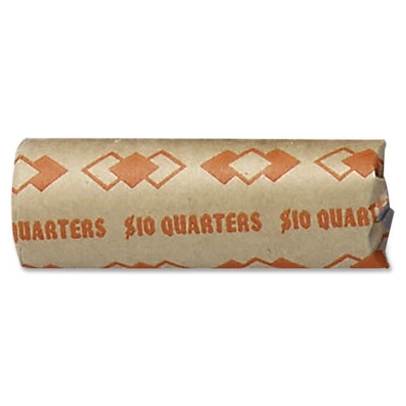 PM, PMC65072, Color-coded Tubular Coin Cartridges, 1000 / Carton, Orange
