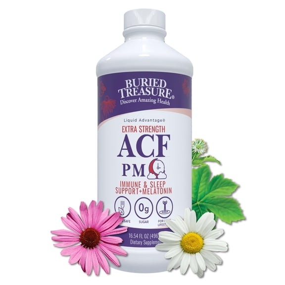 PM SACF Immune & Sleep Support + Melatonin - 8 oz
