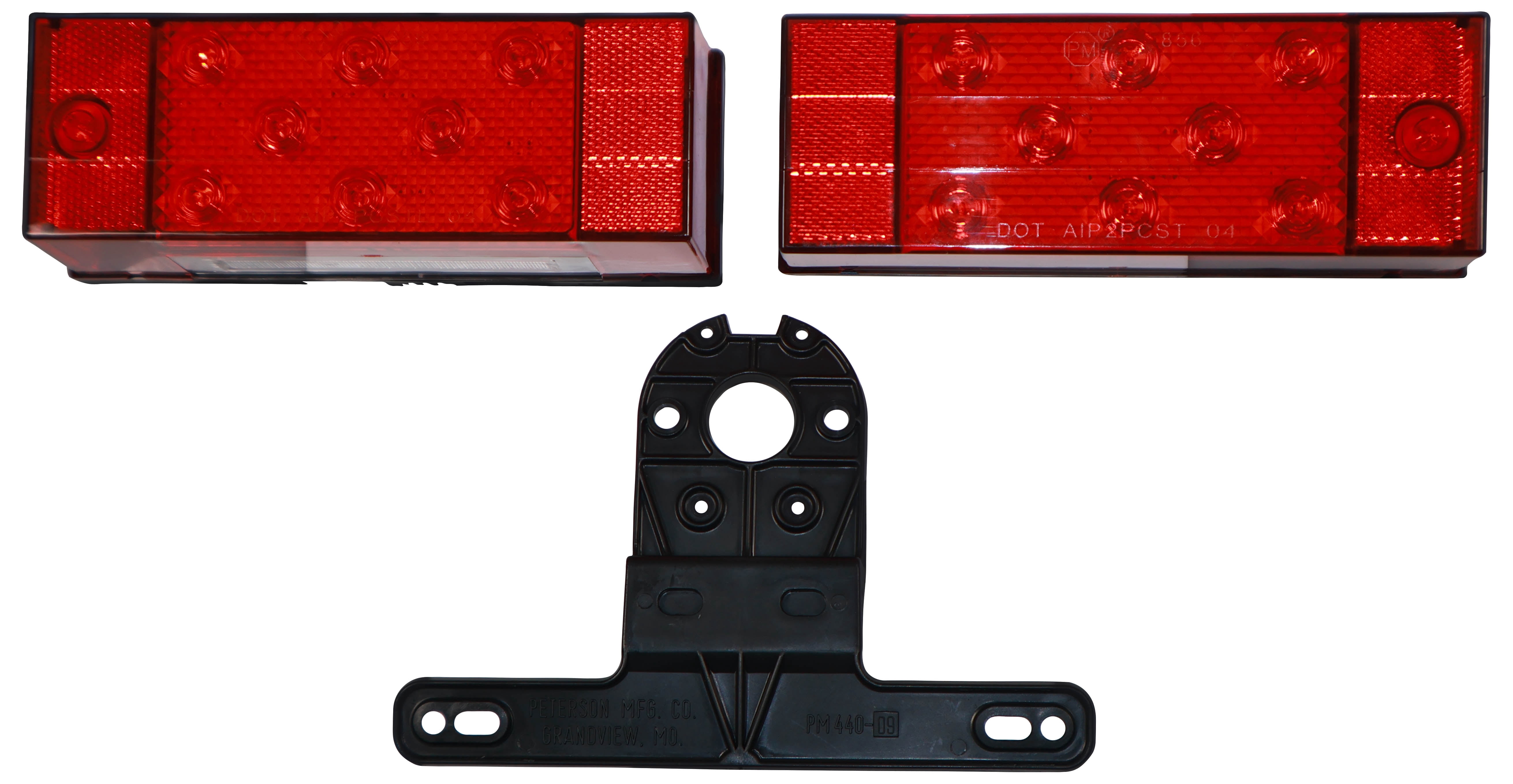 Peterson Manufacturing V947 LED Rear Trailer Light Kit For Trailers 80" Wide & Over