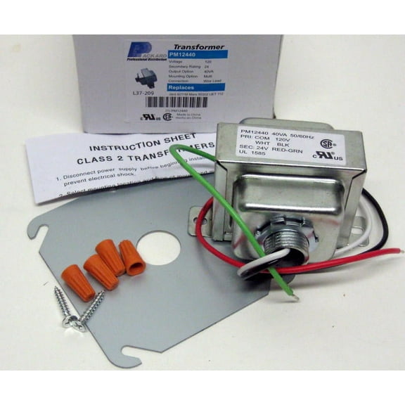 Packard PM12440 Control Transformer Class II Multi-Mount Transformer 40VA 120V