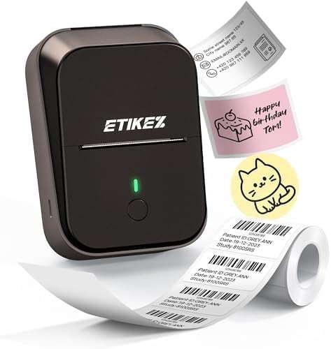 PM260 Label Maker Machine, 2 Inch Label Maker Bluetooth Label Printer, Inkless Portable Labeler for Home, Kitchen, School, Office Organization, Charcoal