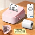 thumbnail image 1 of PM260 Label Maker Machine with Tape, 2 Inch Label Tape Maker Bluetooth Label Printer, Inkless Portable Label Maker, Pink, 1 of 8
