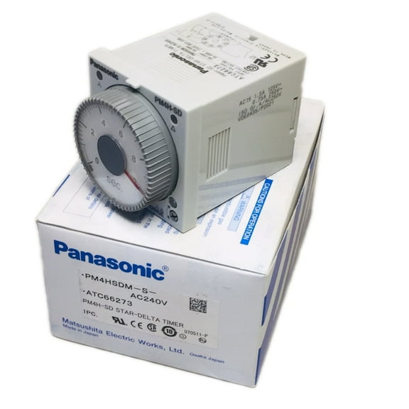 PM4HSDM-S-AC240V Analog Timer - PM4HSD, Star-Delta With Instantaneous Contact, DIN48, 8-Pin