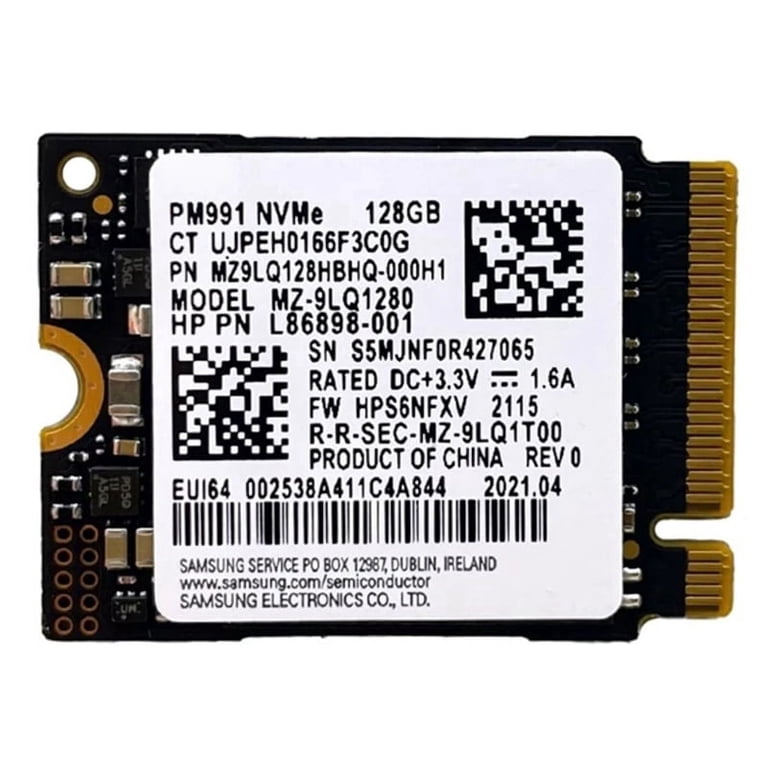 PM991 128G 2230 PCIE3.0 NVME SSD High Speed Data Transfer for