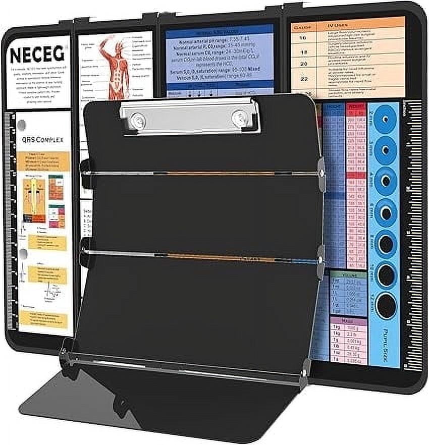 PMCAF Foldable Nursing Clipboard - 4-Layer Aluminum Clipboard with ...