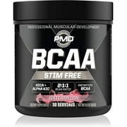 PMD Sports BCAA Stim-Free Amino Acids - Better Workout Performance, Enhanced Recovery, Daily Energy, Muscle Builder, and Muscle Sparing - BCAA Powder Drink Mix - Watermelon 30 Servings