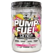 PMD Sports Ultra Pump Fuel Insanity - Pre Workout Drink for Energy, Strength, Endurance, Muscle Pumps and Recovery - Complex Carbohydrates and Amino Energy - Electric Pink Lemonade - 30 Servings