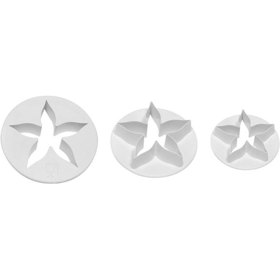 PME Calyx Cake Decorating Cutter Set, Standard, White