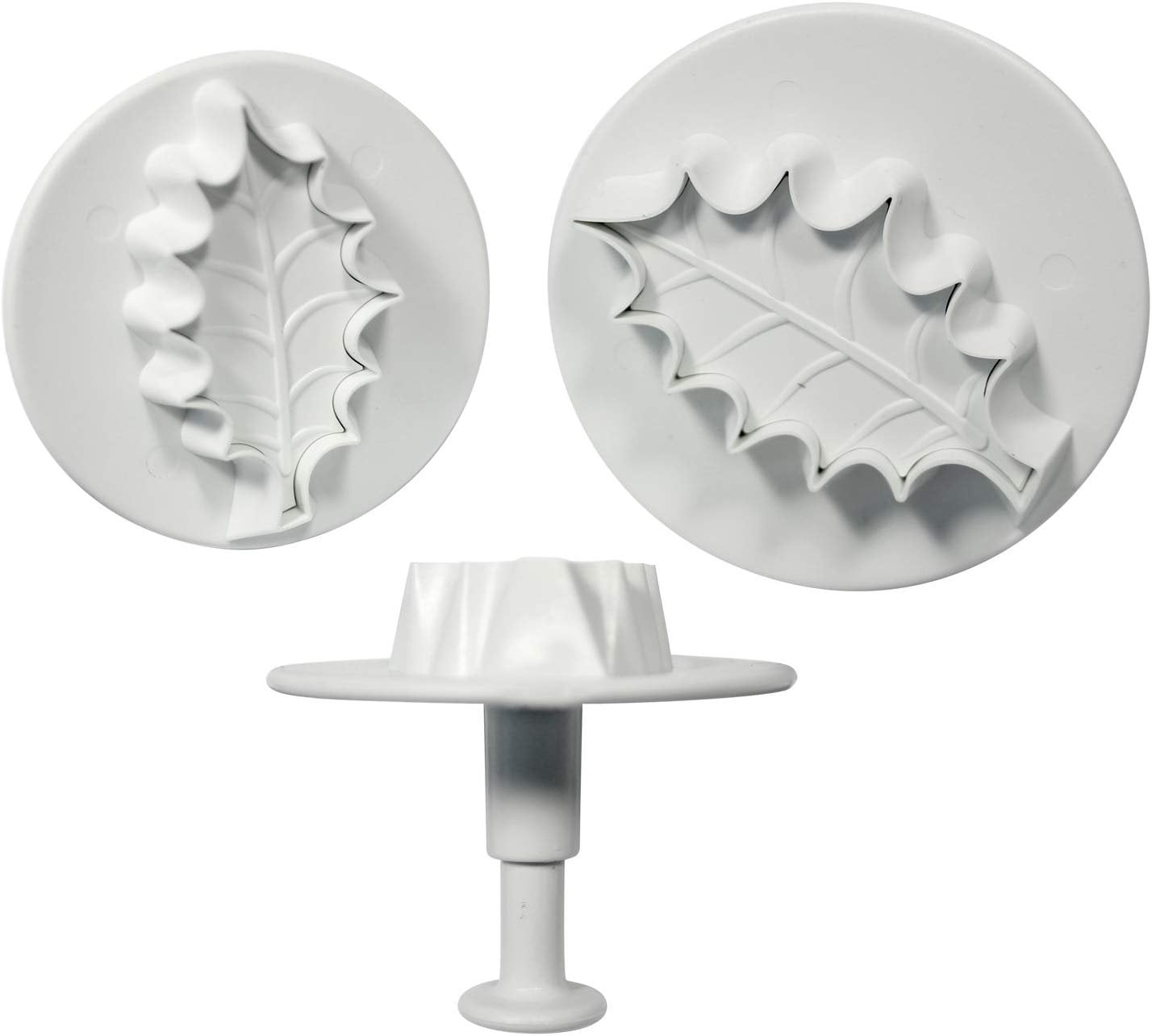 PME HLL664 Cake Decorating Holly Leave Plunger Cutters Set of 3 ...
