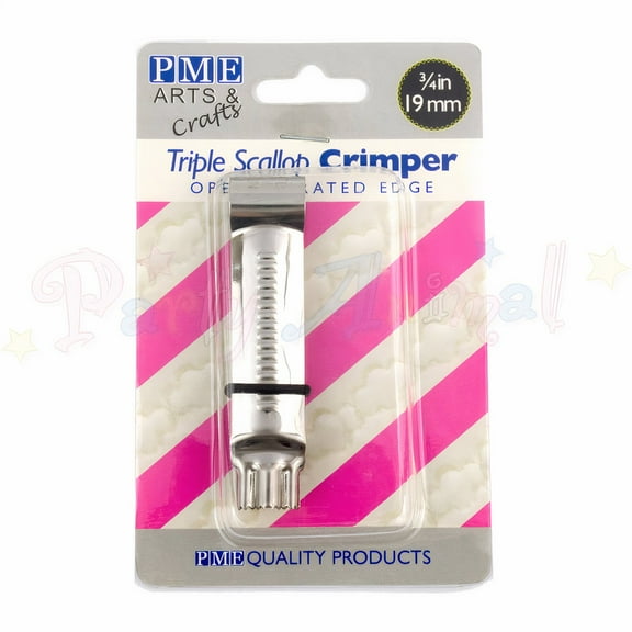 PME Open Triple Scallop Crimper with Serrated Edge