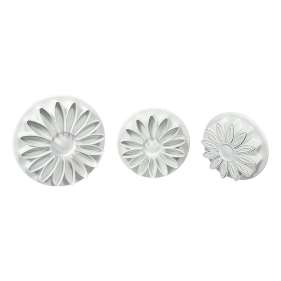 PME Plunger Cutters, Veined Sunflower Daisy and Gerbera, 3-Pack