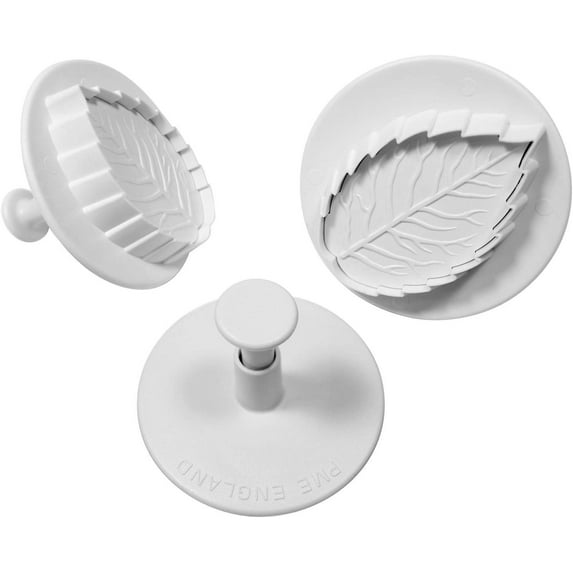 PME RLL660 Plunger Cutters, Veined Rose Leaf