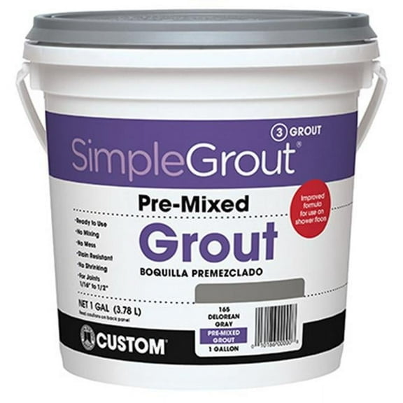 PMG091-2 Gallon- Pre-Mixed Grout- Natural Gray