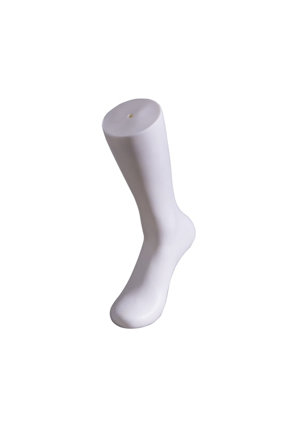 PMHL30MTW - 12 Athletic Men's Sock Display - Matte White finish - Sold Individually