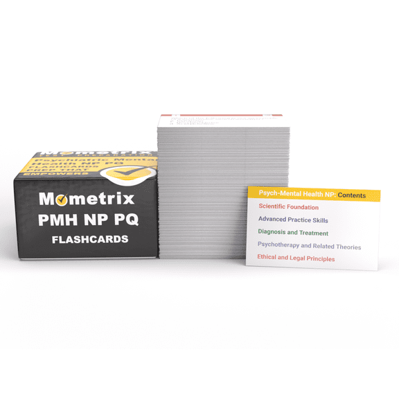 PMHNP Certification Practice Question Study Cards 2025-2026: Psychiatric Mental Health Nurse Practitioner Review with Practice Test Questions [Full Color Cards]