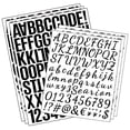 Sticker Cursive Name PMHZI 1.5 inch and 1 inch Black Cursive Letter Stickers, 10 Sheets ...