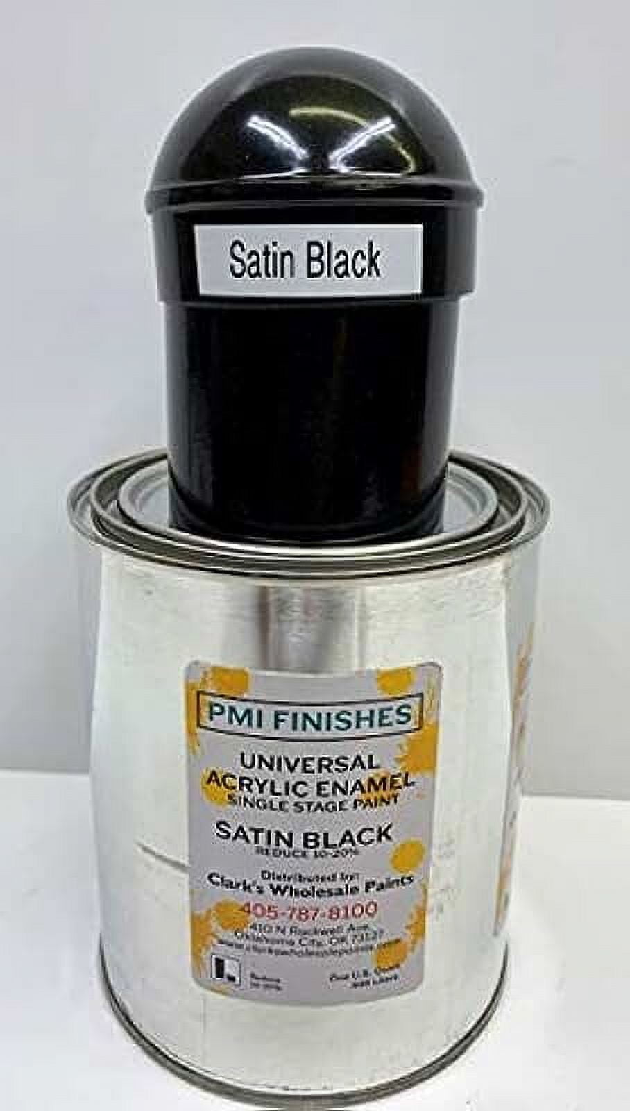 PMI Acrylic Enamel Single Stage Paint Kit (Quart, Satin Black