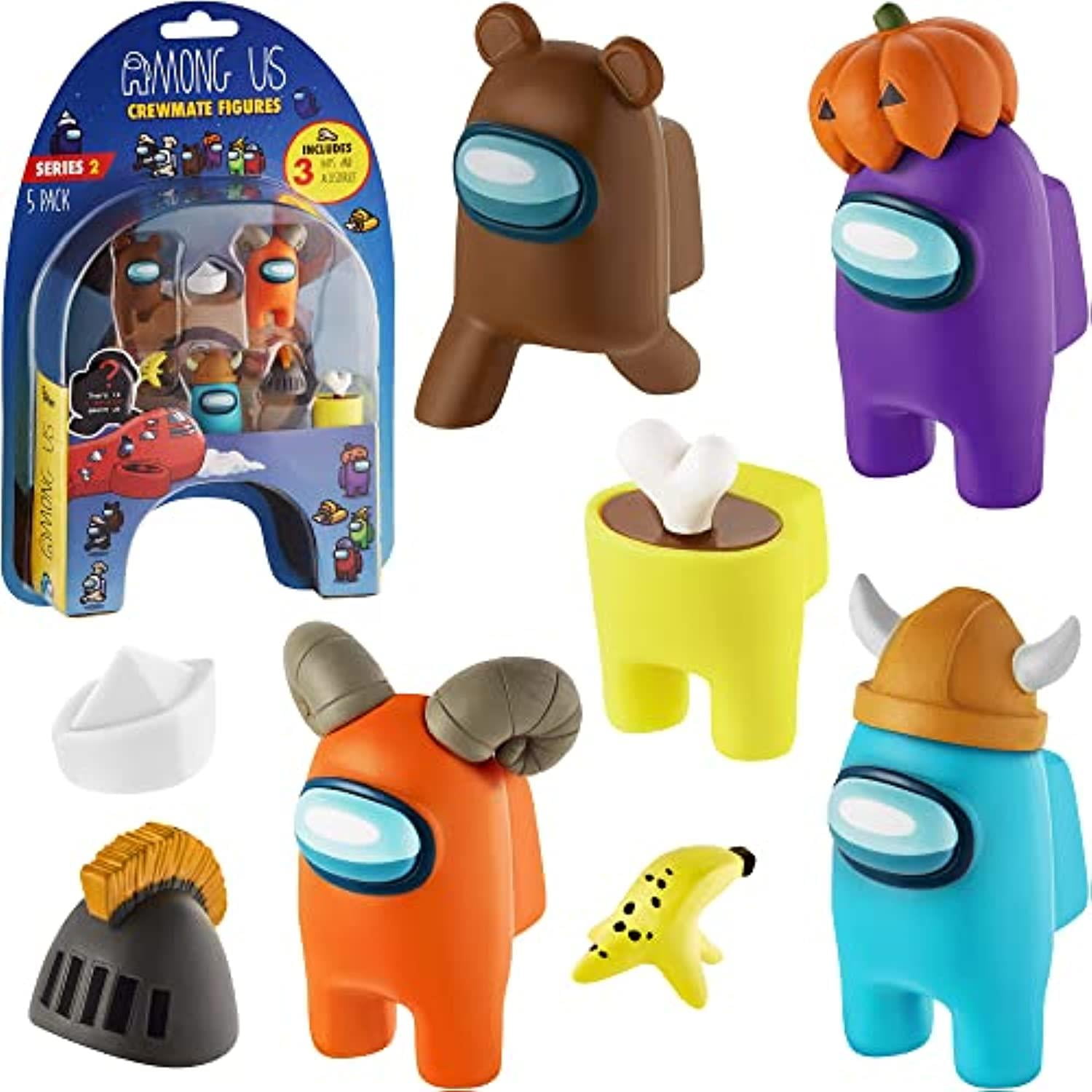PMI Among Us Mystery Crewmate Figures 5pk, Includes Impostor,