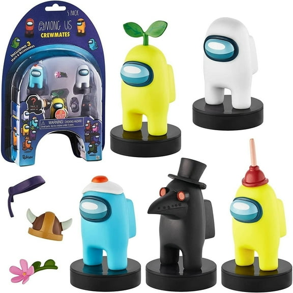 PMI International Among Us Crewmates Stampers 5pk Cyan White Yellow Black Plague