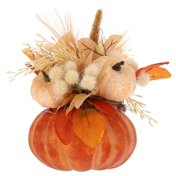 Foam Pumpkin and Foliage Tabletop Decoration, Multicolor, 11", Fall by Way To Celebrate