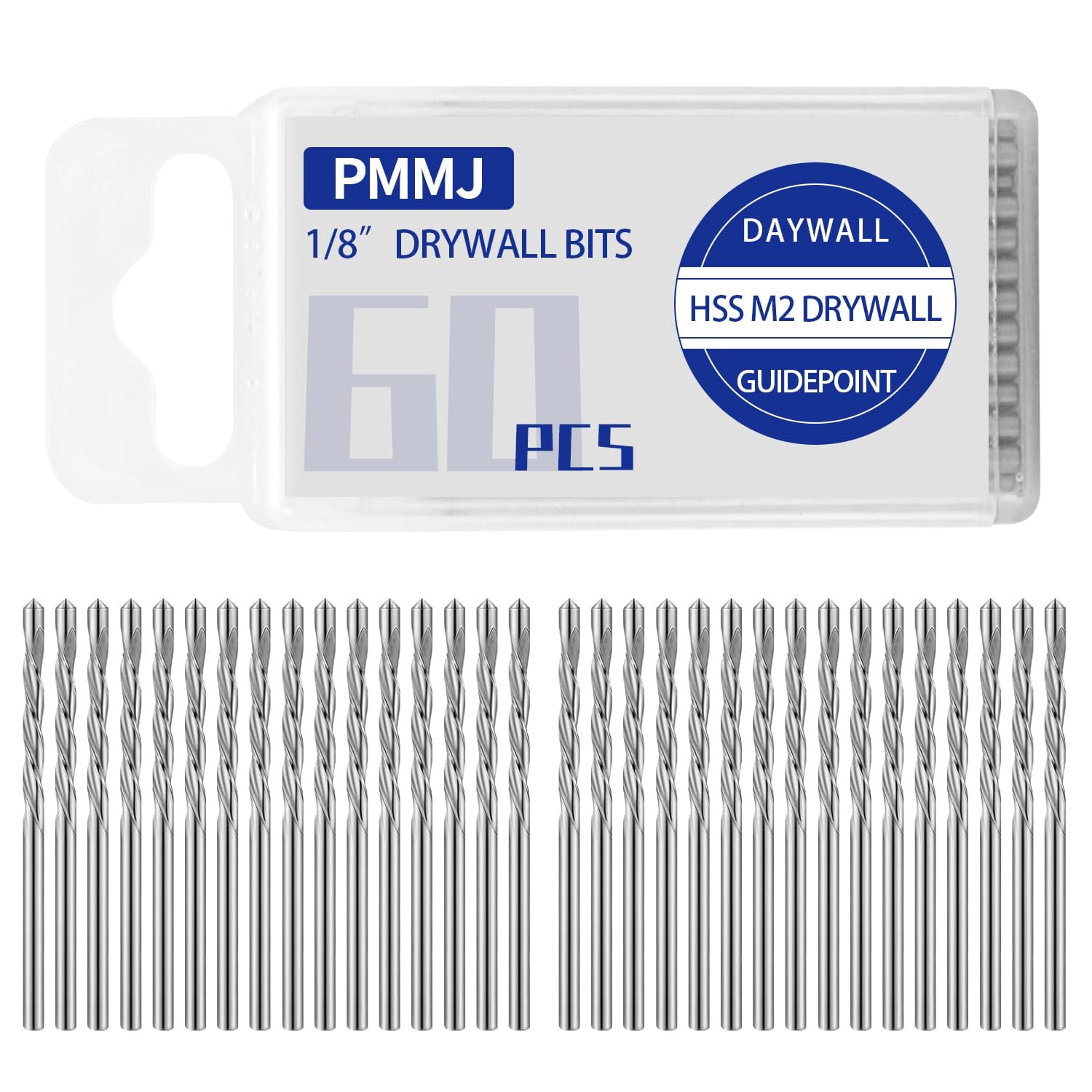 Drywall Routing Bit PMMJ 60 Pcs Drywall Bit Drywall Router Bits Drywall Tools,1/8 Inch ...