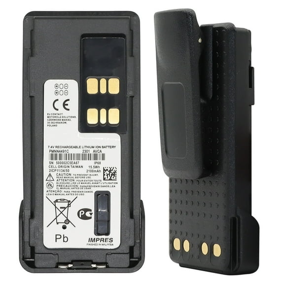 PMNN4491 IMPRES Li-Ion Replacement Battery For MOTOROLA XPR7550e XPR3500e XPR7350 2100mAh 2PCS