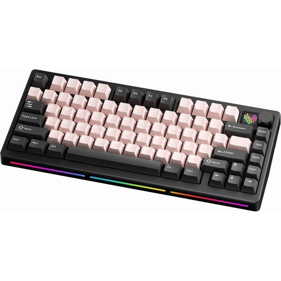 PMOKEY P75 75% Wireless Mechanical Keyboard, Tri-Mode RGB Gaming ...