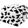 thumbnail image 1 of PMONPA Cow Heated Electric Blanket for Adult, Flannel & Sherpa Heating Blanket with 10 Heat Levels, 1/2/4/8 Hours Auto-Off, 51"x 61", Cow Print Black, 1 of 10