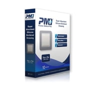PMP Super Absorbent Silicone Bordered Wound Dressing 7x7 Box of 10