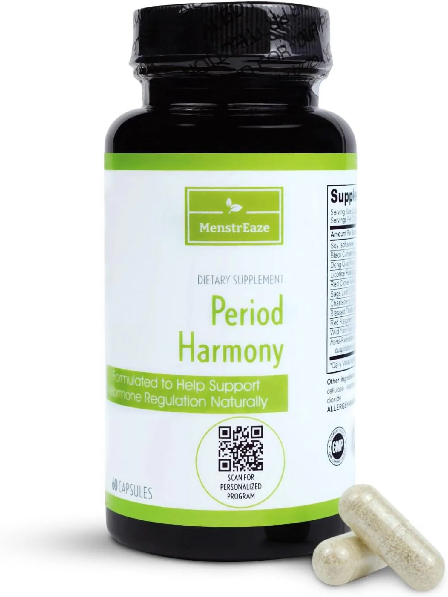 PMS Relief & Hormone Balance for Women, with Black Cohosh, Vitex, Wild
