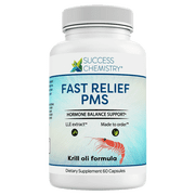 Success Chemistry Pms Relief Krill Oil Supplement for General Health & Wellness with Krill Oil - 60 Capsules