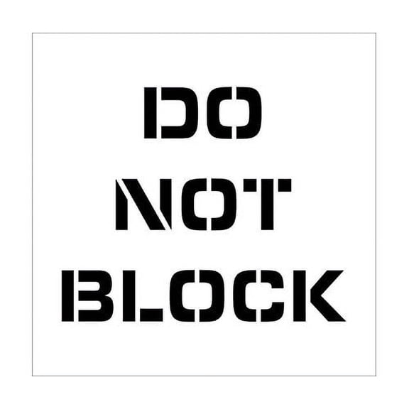 PMS224 Polyethylene 060 (Stencils) National Marker Do Not Block Plant Marking Stencil