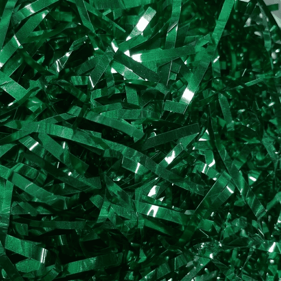 PMU 1.6 oz (0.10 lbs) Teal Crinkle Crinkle Cut Metallic Paper Shredded Foil Shreds for Gift Baskets Filler, Gift Bag Stuffing