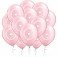 thumbnail image 1 of PMU 11 Inches Round Pearl Pink Baptism Dove Latex Balloon Pkg/12, 1 of 6