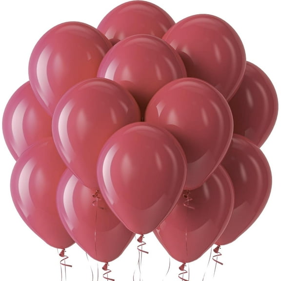 PMU 12 Inch Deep Burgundy Latex Balloon Pkg/12