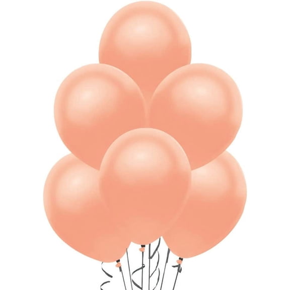 PMU 12 Inch Rose Gold Latex Balloon Pkg/12