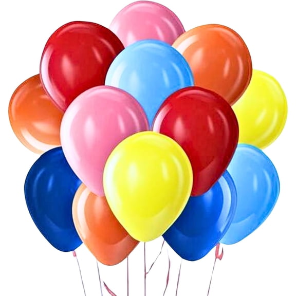 PMU 100 Pcs 11 Inch assorted colors Balloons for Birthdays Engagements, Weddings Christmas Anniversaries, Baby Showers & Party Backdrop Favors - Supplies Pkg/100