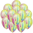 thumbnail image 1 of PMU 100 Pcs 11 Inch Multicolor Tye-Dye Balloons for Birthdays Engagements, Weddings Christmas Anniversaries, Baby Showers & Party Backdrop Favors - Supplies Pkg/100, 1 of 8