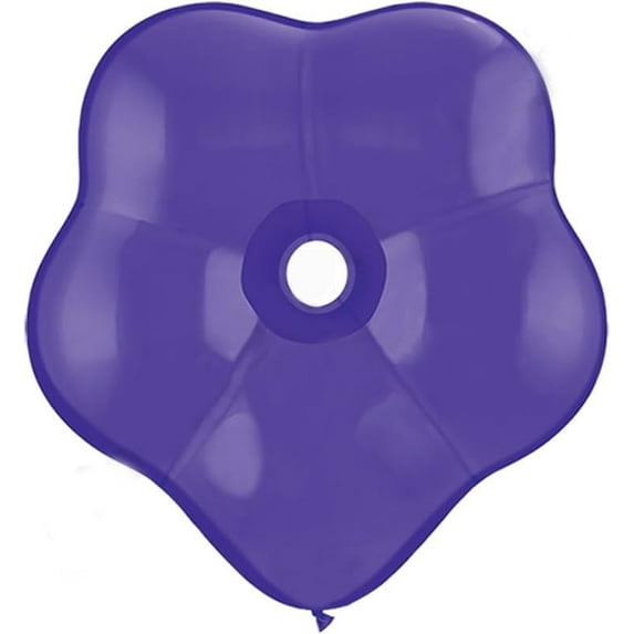 PMU 16 Inches Flower Blossom Balloons Purple Latex (25/Pkg) Pkg/1