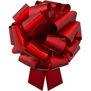 Mata1 Big Car Bow (Shiny Red, 18 inch, 1 Pack), Giant Gift Bows
