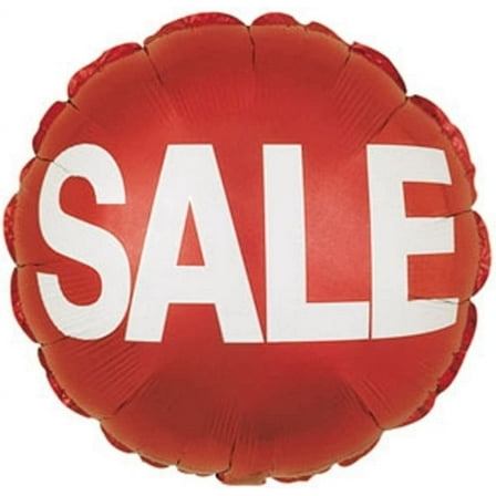 PMU 18 Inch Sale Mylar Foil Red Balloons Pkg/1