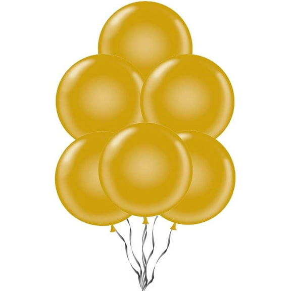 PMU 24 Inch Balloons PartyTex Premium Gold Latex Pkg/25