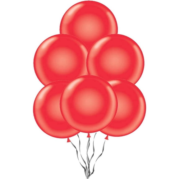 PMU 24 Inch Balloons PartyTex Premium Red Pkg/5