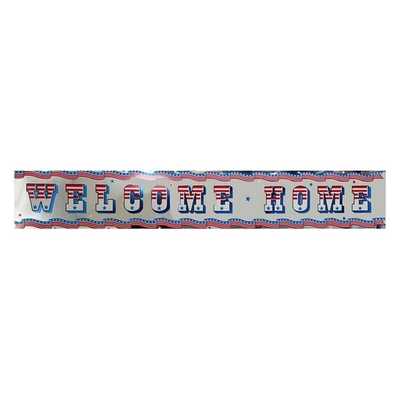 PMU 3 ft x 5 Inch, Patriotic Military Welcome Home Banner, Military Homecoming Party Decoration, Patriotic Army Welcome Back from Deployment Backdrop Returning Party Military Decor, (3/Pkg) Pkg/1